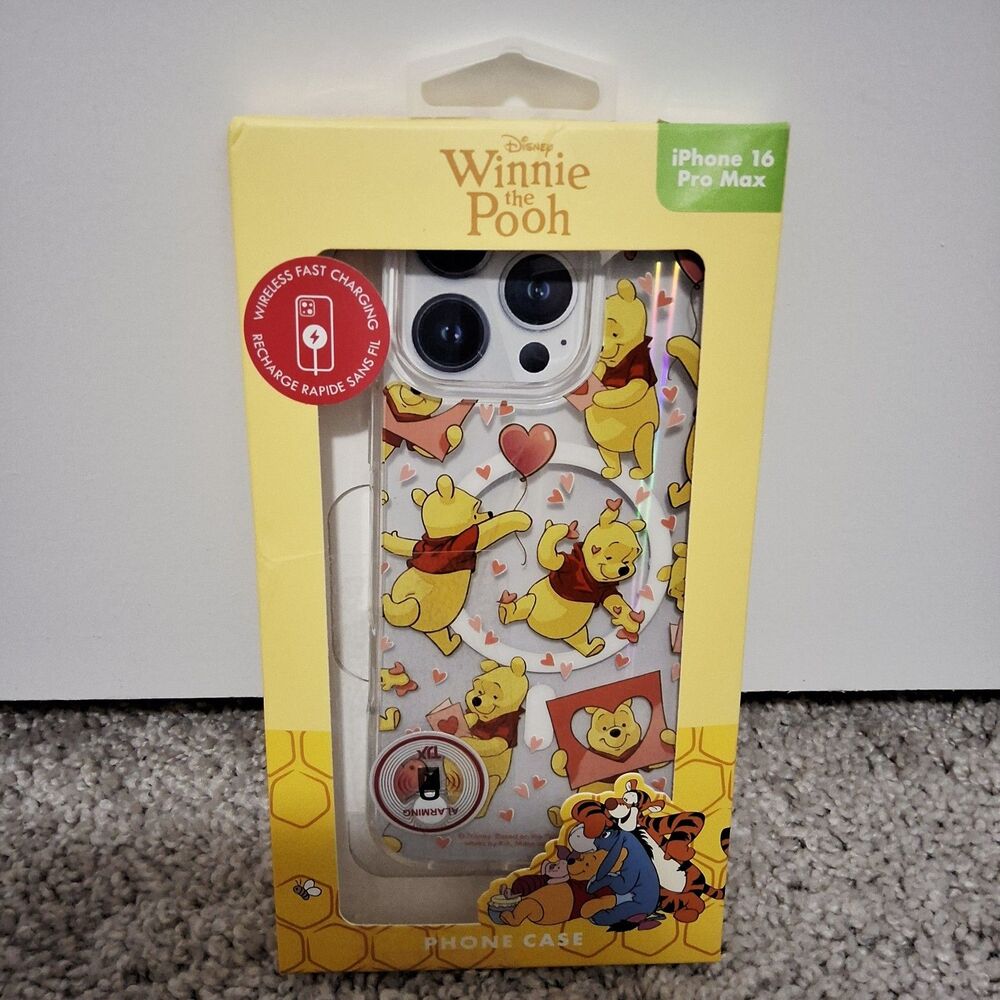 Disney Winnie the Pooh iPhone 16 Pro Max Fast Charging Phone Case  New w/ Tag